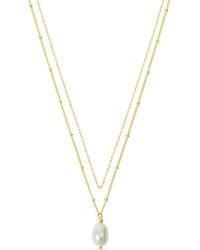 Esterah - Baroque Pearl Layered Necklace - Lyst