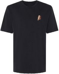 INGMARSON - Tape Measure Embroidered Organic Cotton Distressed T-Shirt - Lyst