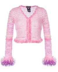 Andreeva - Baby Pink Handmade Knit Sweater - Lyst