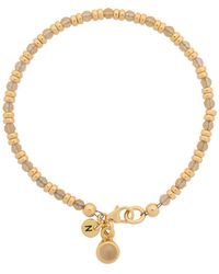 Nellou Jewellery - Linear November Birthstone Bracelet Citrine Plated Sterling - Lyst
