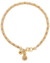 Nellou Jewellery - Linear November Birthstone Bracelet Citrine Plated Sterling - Lyst
