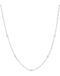 Dinny Hall - Lab Sapphire Paperclip Chain Necklace - Lyst