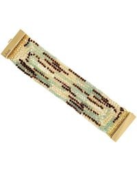 Lavish by Tricia Milaneze - Blue & Brown Mix Signature Handmade Crochet Bracelet - Lyst