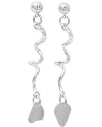 Glassy - Skum Swirl Earrings - Lyst