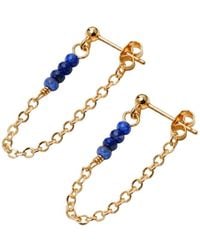 Inari Jewellery - Unity Row Backchain Earring Amazonite Gemstone - Lyst