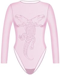 Zhilyova - Alligator Long Sleeve Bodysuit - Lyst