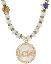 Ebru Jewelry - Infinite Light Of Love Beaded Symbol Necklace - Lyst