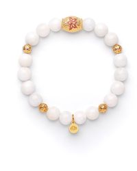 Seven Saints - Illumination And Creativity Lotus Beaded Moonstone Bracelet - Lyst