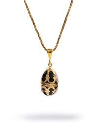 Ebru Jewelry - Lucky Clover Enamel Egg Necklace - Lyst