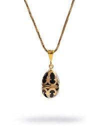 Ebru Jewelry - Lucky Clover Enamel Egg Necklace - Lyst