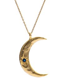 Ebru Jewelry - Celestial Moon & Sun Sapphire Necklace - Lyst