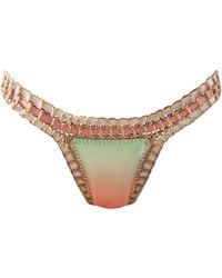 Luxsea Swimwear - Reversible Ombre Print/ Crochet Bikini Bottom - Lyst