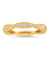 Kylie Harper - Stackable Vintage Swirl Eternity Band Ring - Lyst