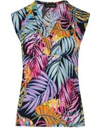 Conquista - Fuchsia Summer V Neck Top - Lyst