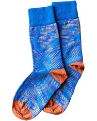 Essien & Emre - Pavo Pattern Wool Socks - Lyst