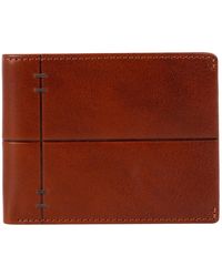 Time Resistance - Cognac Leather Bifold Wallet - Lyst