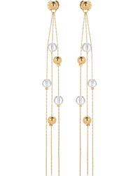 Classicharms - Frostlily Mini Clear Crystal & Bead Drop Earrings - Lyst
