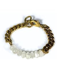 Rachel Nathan - Remix: Faceted Moonstone Bracelet - Lyst