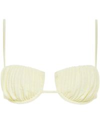 Montce - Buttercream Rib Petal Bikini Top - Lyst