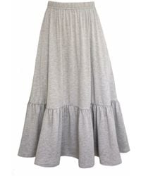 Frock Tales - Boho Gathered Midi Skirt With Pockets - Lyst