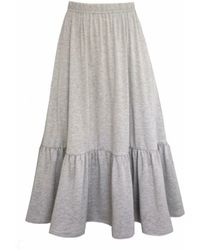 Frock Tales - Boho Gathered Midi Skirt With Pockets - Lyst