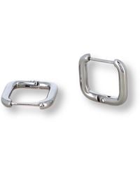 Divine Aria - The Arla Square Huggie Hoops - Lyst