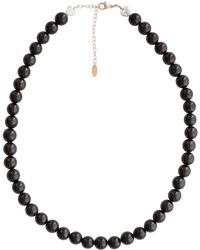 Kris Nations - Jet Gemstone Baller Beaded Necklace - Lyst