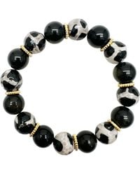 Farra - And Dzi Agate Chunky Bracelet - Lyst