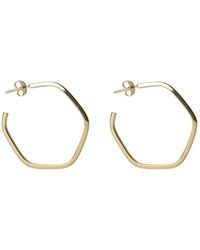 Argento Vivo - The Two-Tone Hexagon Hoop - Lyst