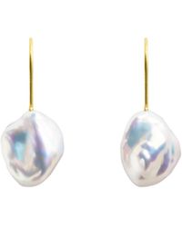 Ora Pearls - Mermaid Keshi Pearl Hook Earrings -Solid 9Ct - Lyst
