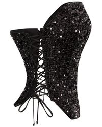 Elsava - Nox Sequin Corset - Lyst