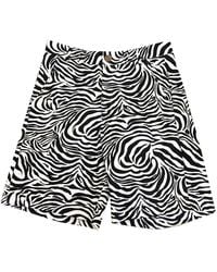 Quillattire - And Zebra Print Short - Lyst
