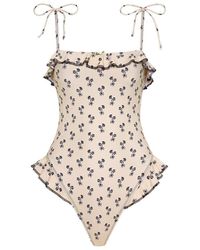 Montce - Cynthia Floral Jacelyn Ruffle One-Piece - Lyst
