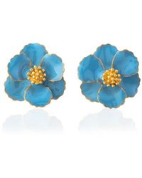 Milou Jewelry - Light Petite Flower Earrings - Lyst