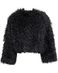 Audrey Vallens - Miss Av Crop Fur Jacket - Lyst