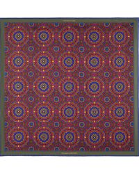 Otway & Orford - 'Whirligig' Medallion Silk Pocket Square - Lyst