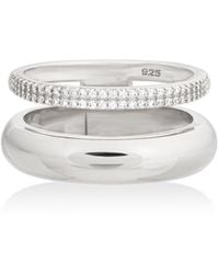 Shabella Nyc - Pave Dual Ring - Lyst