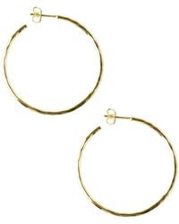 Argento Vivo - Hammered Hoop Earrings - Lyst