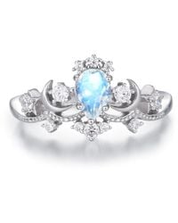 Azura Jewelry New York - Moonlit Moonstone Ring Vermeil - Lyst