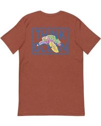 Anchor and Crew - Clay Think Ocean Turtle Fluorescence Cotton Embroidered T-Shirt - Lyst