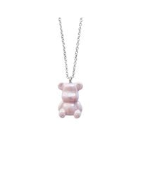 POPORCELAIN - Sweet Porcelain Teddy Bear Necklace, Tone - Lyst