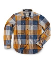 &SONS Trading Co - Andsons Big Yukon Flannel Check Shirt Tan - Lyst