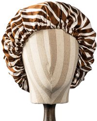 Soft Strokes Silk - Pure Mulberry Silk Double Layer Bonnet Zebra - Lyst