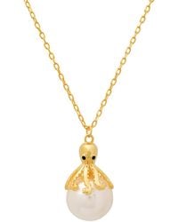 Kylie Harper - Pearl Octopus Pendant Necklace - Lyst
