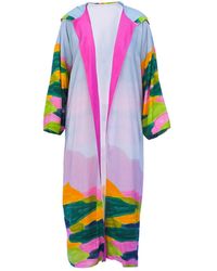 Tiger and the Monkey - The Caroline Printed Coverup Duster Bambula - Lyst