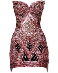 Angelika Jozefczyk - Mosaic Sequin Mini Dress - Lyst