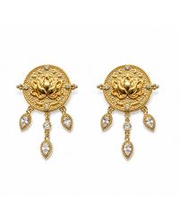 Aurozia - Lotus Within Vermeil Lotus Drop Earrings - Lyst