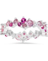 Kylie Harper - Sterling Abstract Ombre Eternity Band Ring - Lyst