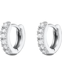Scream Pretty - Mini Sparkling Huggie Hoop Earrings - Lyst
