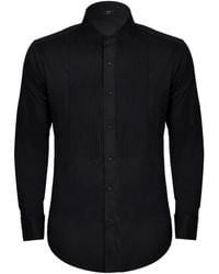DAVID WEJ - Classic Collar Double Cuff Dress Shirt – - Lyst